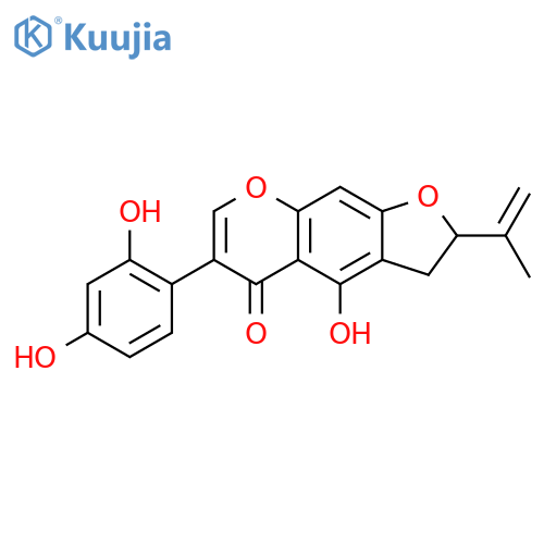 (+)-6-(2,4-Dihydroxyphenyl)-2,3-dihydro-4-hydroxy-2-(1-methylethenyl)-5H-furo[3,2-g][1]benzopyran-5-one structure