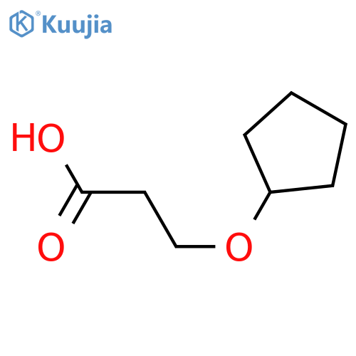 3-(cyclopentyloxy)propanoic acid structure
