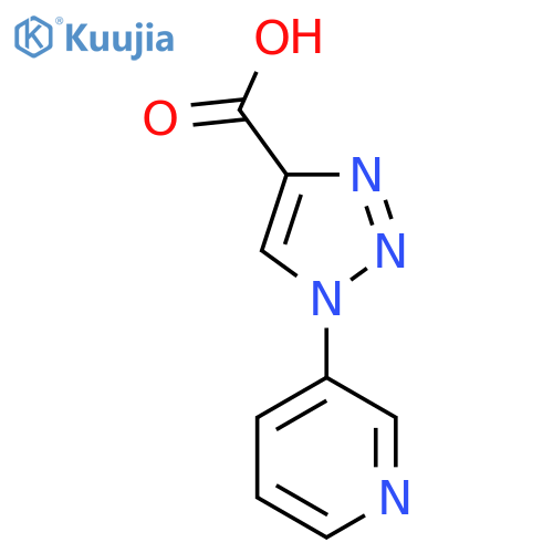 1-(pyridin-3-yl)-1H-1,2,3-triazole-4-carboxylic acid structure