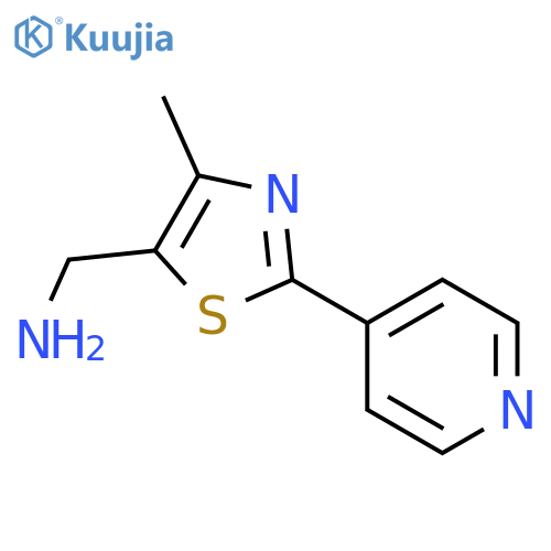 (4-Methyl-2-pyrid-4-yl-1,3-thiazol-5-yl)methylamine structure