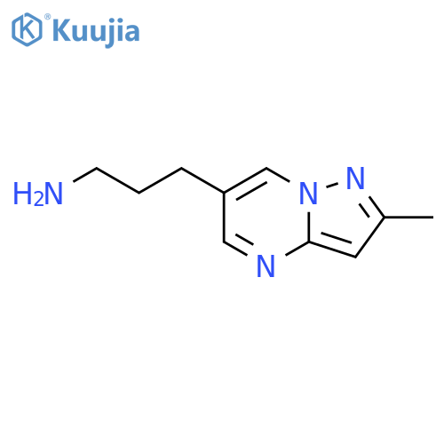 3-{2-methylpyrazolo1,5-apyrimidin-6-yl}propan-1-amine structure