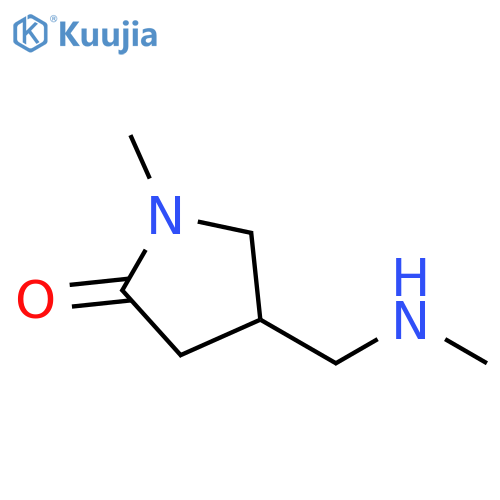 1-methyl-4-(methylamino)methyl-2-pyrrolidinone structure