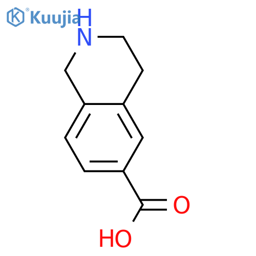 1,2,3,4-Tetrahydroisoquinoline-6-carboxylic acid structure