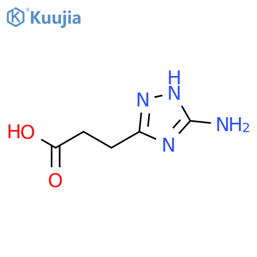 3-(3-Amino-1H-1,2,4-triazol-5-yl)propanoic acid structure
