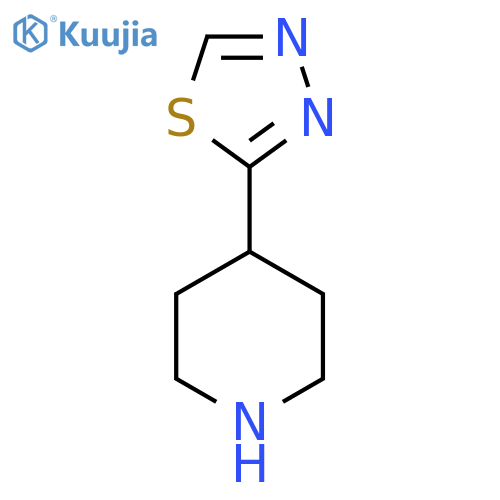 4-(1,3,4-Thiadiazol-2-yl)piperidine structure