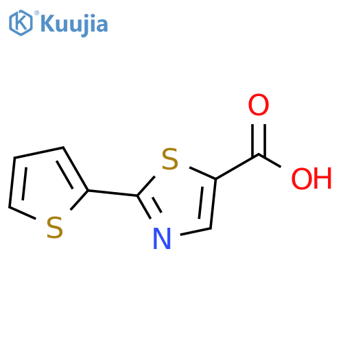 2-Thiophen-2-yl-thiazole-5-carboxylic Acid structure