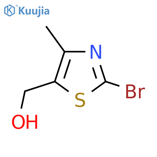 (2-bromo-4-methyl-1,3-thiazol-5-yl)methanol structure