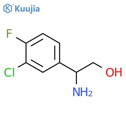 b-AMino-3-chloro-4-fluoro-benzeneethanol structure