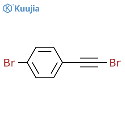 Benzene, 1-bromo-4-(bromoethynyl)- structure