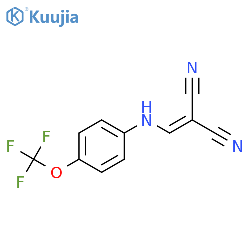 2-[[4-(trifluoromethoxy)anilino]methylidene]propanedinitrile structure