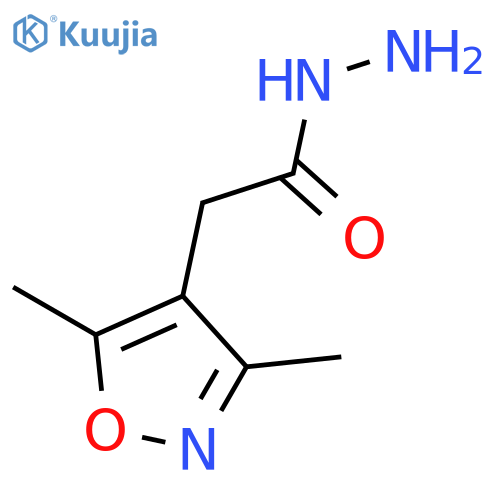 2-(3,5-Dimethylisoxazol-4-yl)acetohydrazide structure