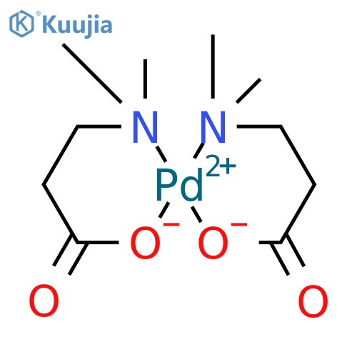 Bis(N,N-dimethyl-β-alaninato)palladium(II) structure