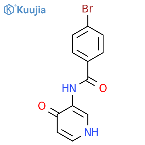 4-Bromo-N-(4-hydroxy-3-pyridinyl)Benzamide structure