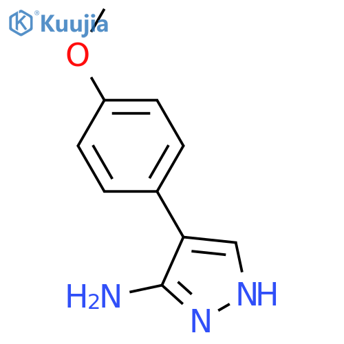 3-Amino-4-(4-methoxyphenyl)pyrazole structure