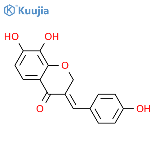 7,8-Dihydroxy-3-(4-hydroxybenzylidene)-4-chromanone; (E)-form structure
