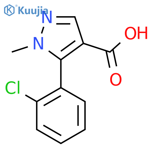 5-(2-chlorophenyl)-1-methyl-1H-pyrazole-4-carboxylic acid structure