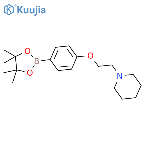 1-{2-4-(tetramethyl-1,3,2-dioxaborolan-2-yl)phenoxyethyl}piperidine structure
