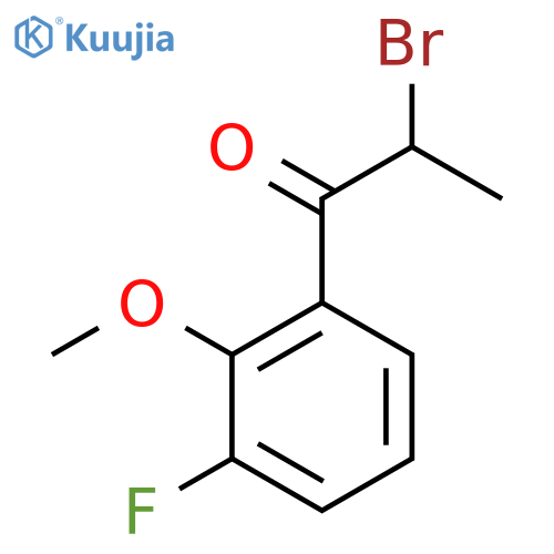 2-Bromo-3'-fluoro-2'-methoxypropiophenone structure