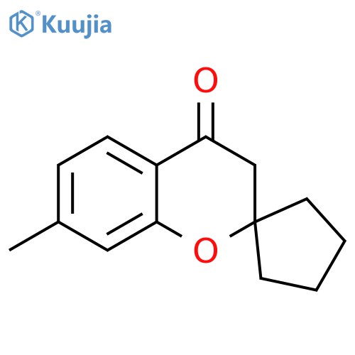 7-methyl-3,4-dihydrospiro1-benzopyran-2,1'-cyclopentane-4-one structure