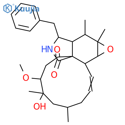 18-Hydroxy-16,18-dimethyl-10-phenyl[11]cytochalasa-6,13,19-triene-1,21-dione; 19,20-Dihydro, 19β-methoxy, 6β,7β-epoxide structure