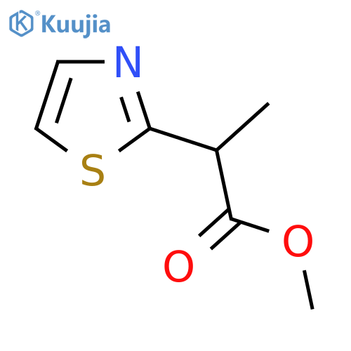 methyl 2-(1,3-thiazol-2-yl)propanoate structure