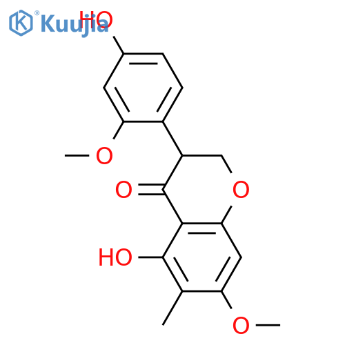 2',4',5,7-Tetrahydroxy-6-methylisoflavanone; (ξ)-form, 2',7-Di-Me ether structure