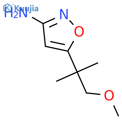 3-Isoxazolamine,5-(2-methoxy-1,1-dimethylethyl)- structure