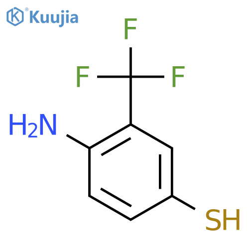 4-Amino-3-(trifluoromethyl)benzenethiol structure