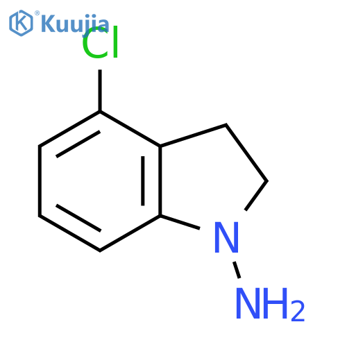 1H-Indol-1-amine, 4-chloro-2,3-dihydro- structure