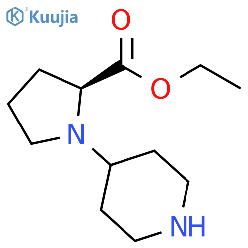 ethyl 1-(piperidin-4-yl)pyrrolidine-2-carboxylate structure