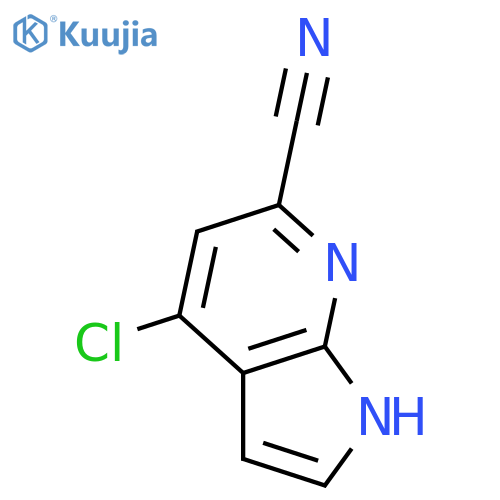 4-chloro-1H-Pyrrolo[2,3-b]pyridine-6-carbonitrile structure