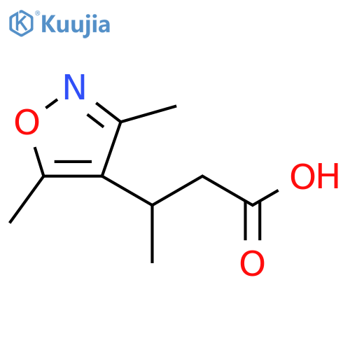 3-(dimethyl-1,2-oxazol-4-yl)butanoic acid structure