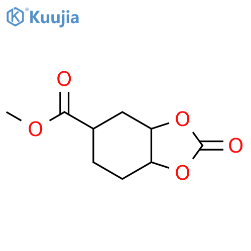 1,3-Benzodioxole-5-carboxylic acid, hexahydro-2-oxo-, methyl ester structure