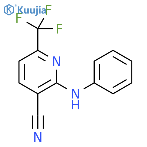 2-Phenylamino-6-trifluoromethyl-nicotinonitrile structure
