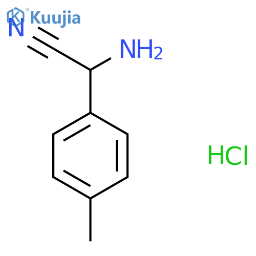 2-amino-2-(4-methylphenyl)acetonitrile hydrochloride structure