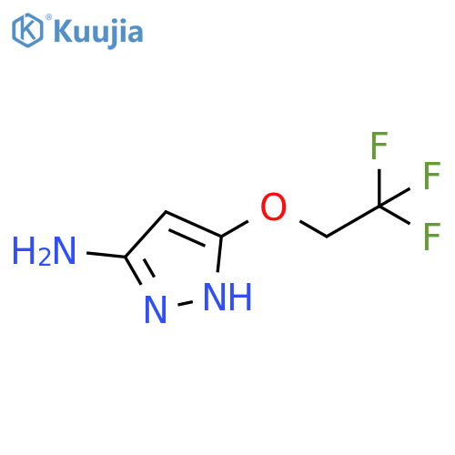 1H-Pyrazol-3-amine, 5-(2,2,2-trifluoroethoxy)- structure