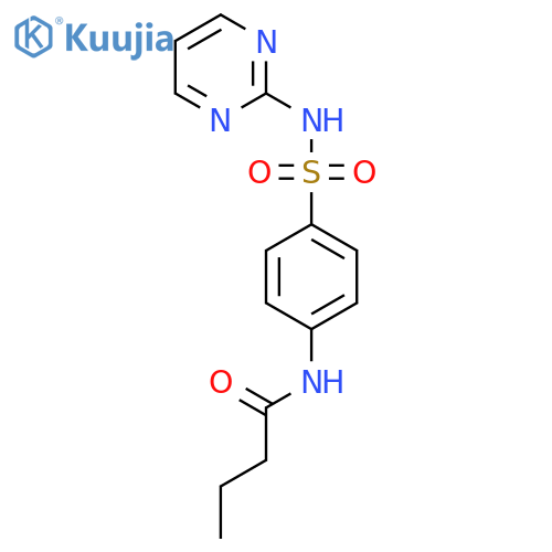 Butanamide, N-[4-[(2-pyrimidinylamino)sulfonyl]phenyl]- structure
