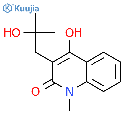 4-Hydroxy-3-(2-hydroxy-2-methylpropyl)-1-methylquinolin-2(1H)-one structure