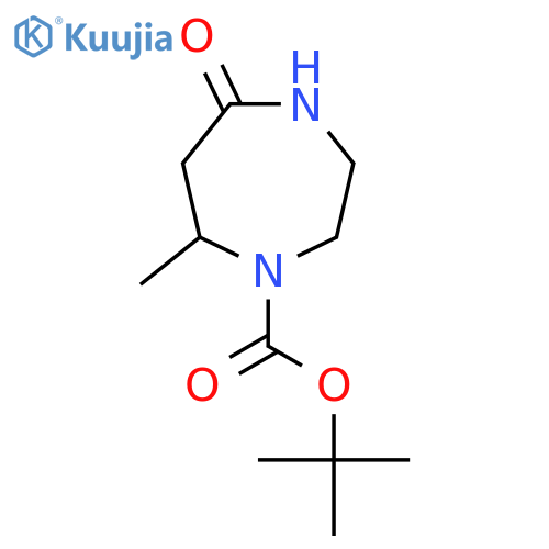 tert-Butyl 7-methyl-5-oxo-1,4-diazepane-1-carboxylate structure