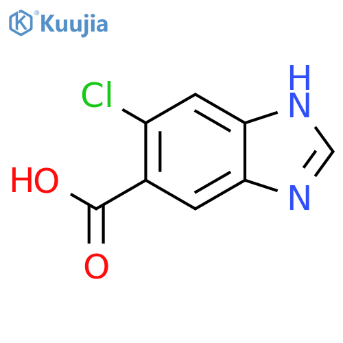6-chloro-1H-Benzimidazole-5-carboxylic acid structure