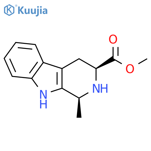 1H-Pyrido[3,4-b]indole-3-carboxylic acid, 2,3,4,9-tetrahydro-1-methyl-,methyl ester, (1S,3S)- structure