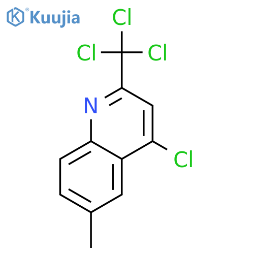 4-Chloro-6-methyl-2-trichloromethyl-quinoline structure