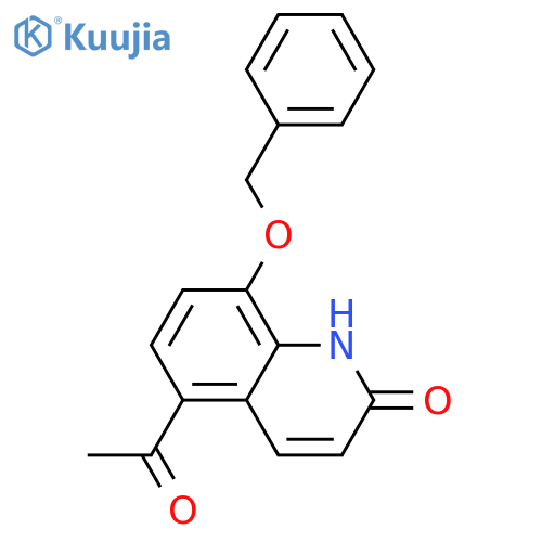 5-acetyl-8-(benzyloxy)-1,2-dihydroquinolin-2-one structure