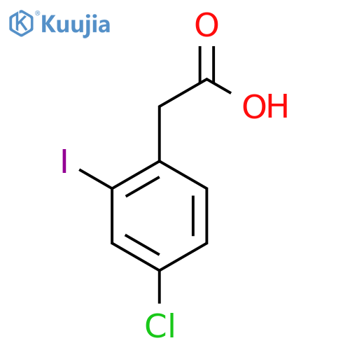 4-CHLORO-2-IODO-BENZENEACETIC ACID structure