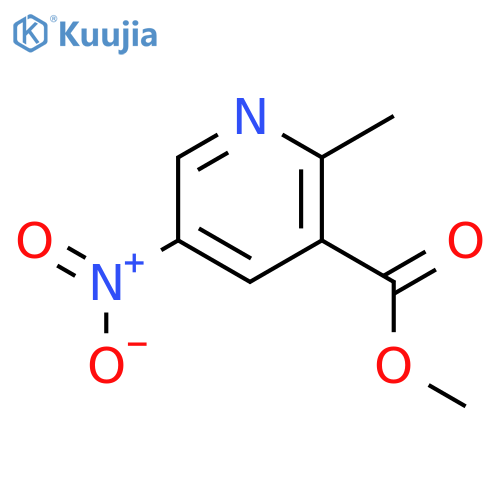 Methyl 2-methyl-5-nitronicotinate structure