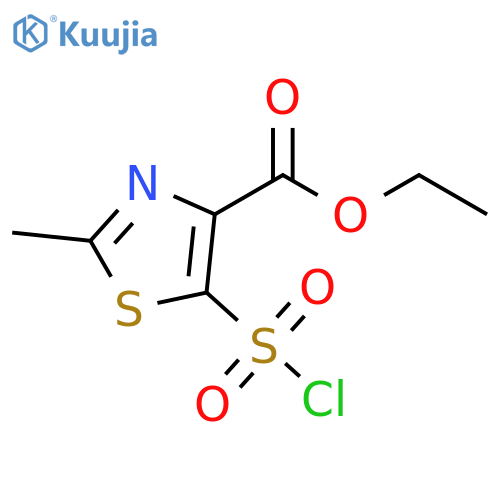 ethyl 5-(chlorosulfonyl)-2-methyl-1,3-thiazole-4-carboxylate structure