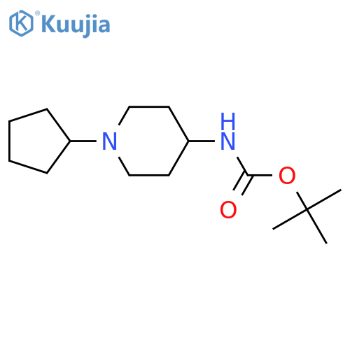 4-(Boc-amino)-1-cyclopentylpiperidine structure