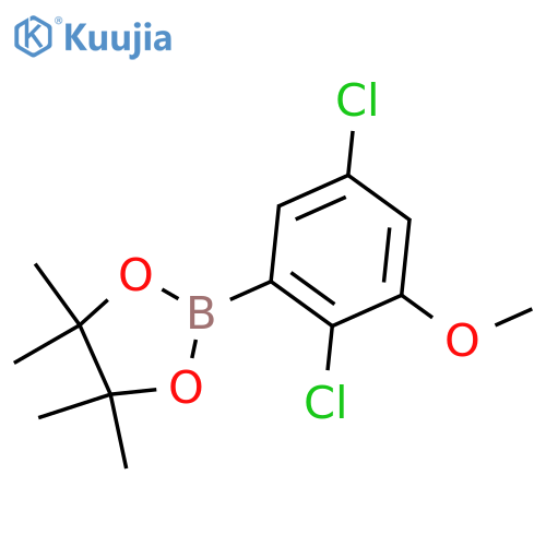 2-(2,5-Dichloro-3-methoxyphenyl)-4,4,5,5-tetramethyl-1,3,2-dioxaborolane structure