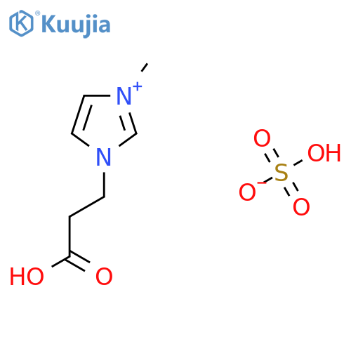 3-(2-Carboxyethyl)-1-methyl-1H-imidazol-3-ium hydrogen sulfate structure