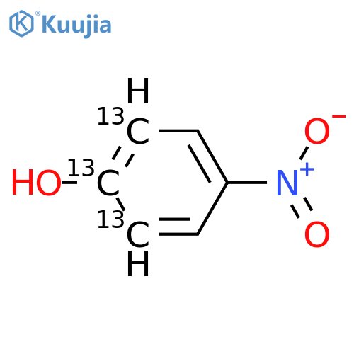 4-Nitrophenol-1,2,6-13C3 structure